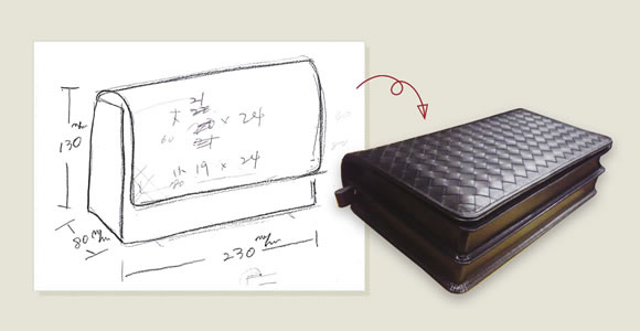 鉛筆書きの簡単なラフ案でも見積もりが可能です